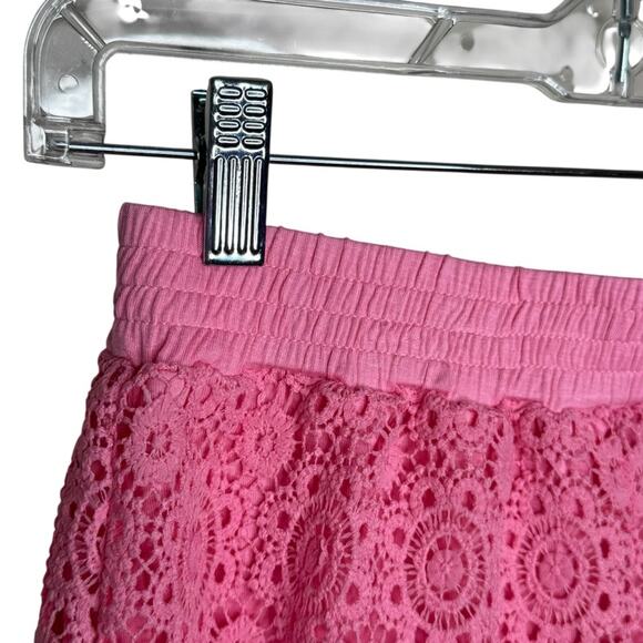 NWT Design History Shorts Eyelet Lace Pink Girls Stitch Fix Size L Large - Picture 4 of 10